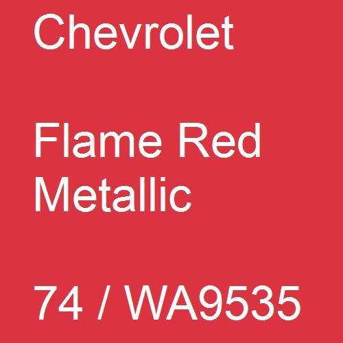 Chevrolet, Flame Red Metallic, 74 / WA9535.